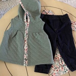 Carter’s Floral Baby Vest Set